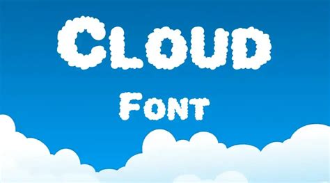 cloud fonts in office|free cloud font.